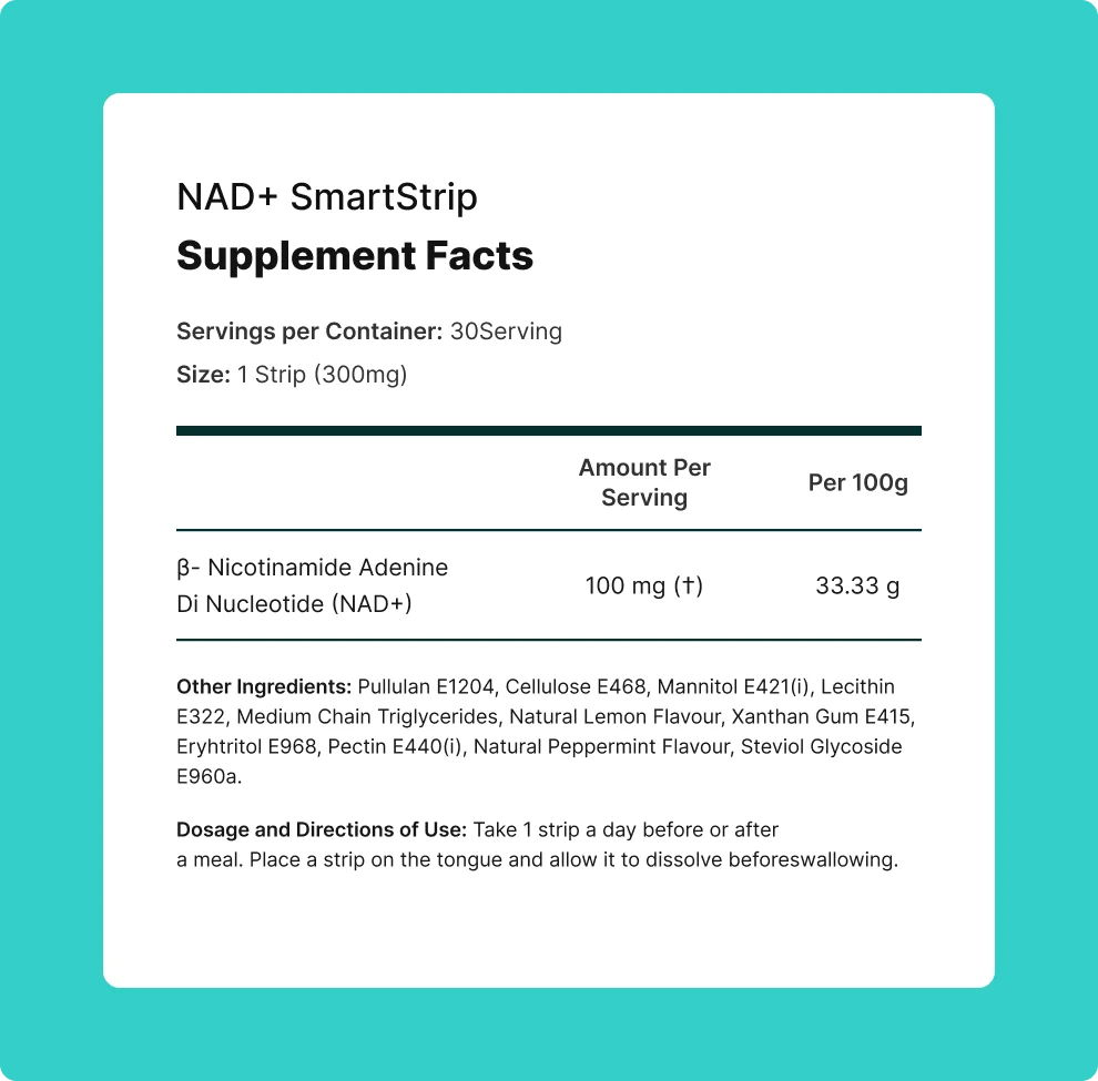 NAD+ Oral Strips